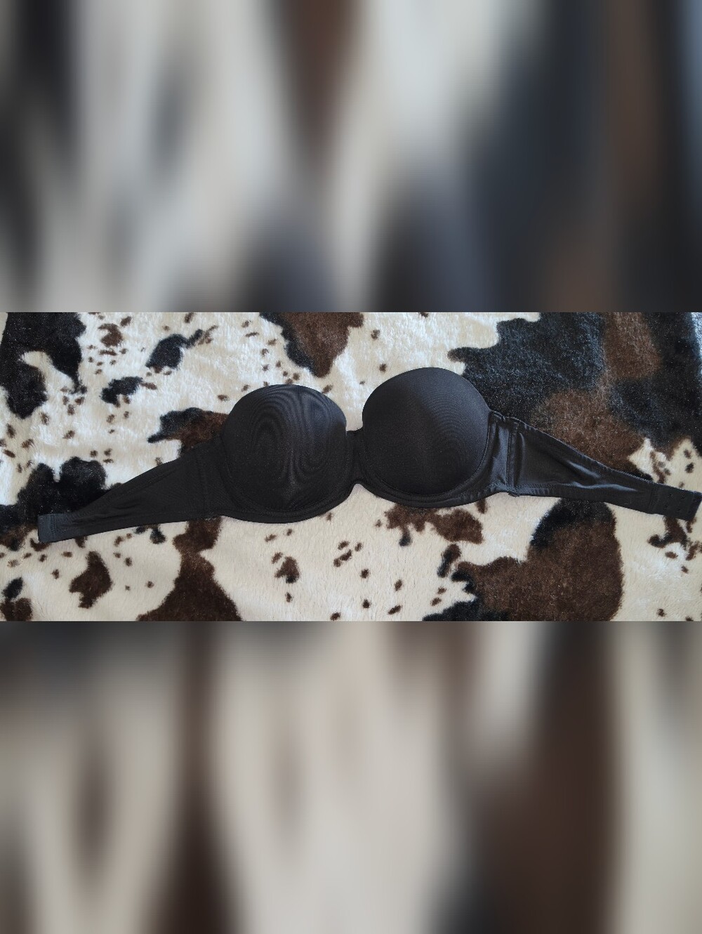 Strapless Black Pushup Bra